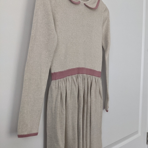 Mini Boden Knit Dress with Pink Trim Sz. 11-12 yrs - Picture 3 of 14